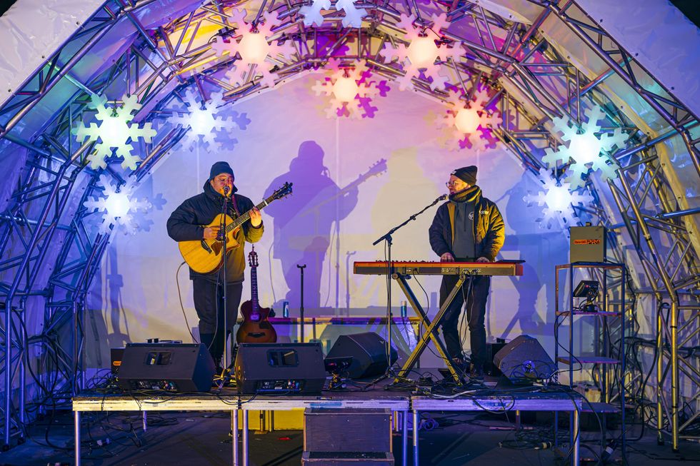 Un spectacle de la Discoglace du Port de Qu\u00e9bec.