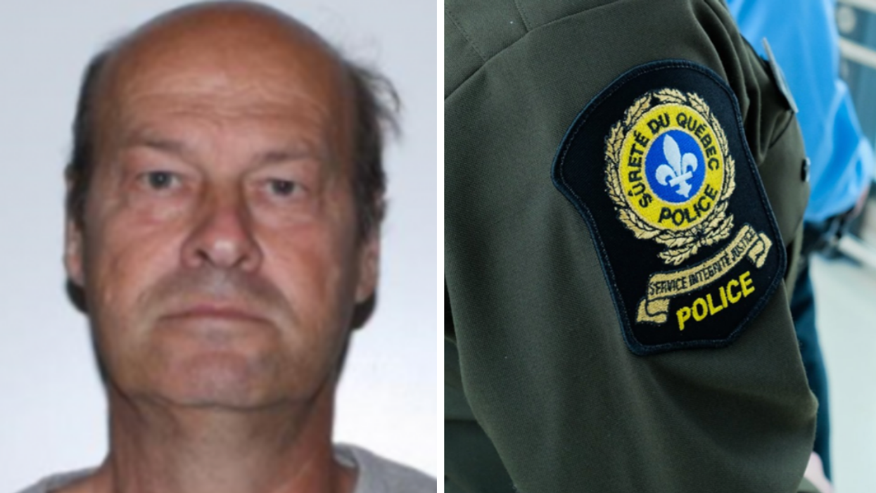 Un suspect de délits sexuels qui aurait sévi pendant 24 ans au Québec. Droite : La SQ.