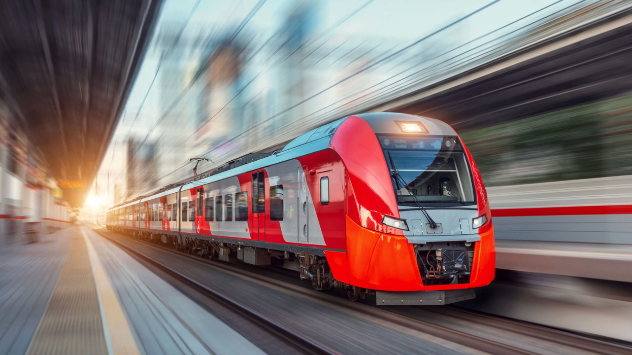 Un train à grande vitesse.