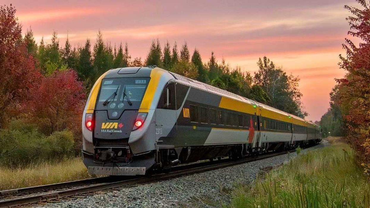 Un train VIA Rail.