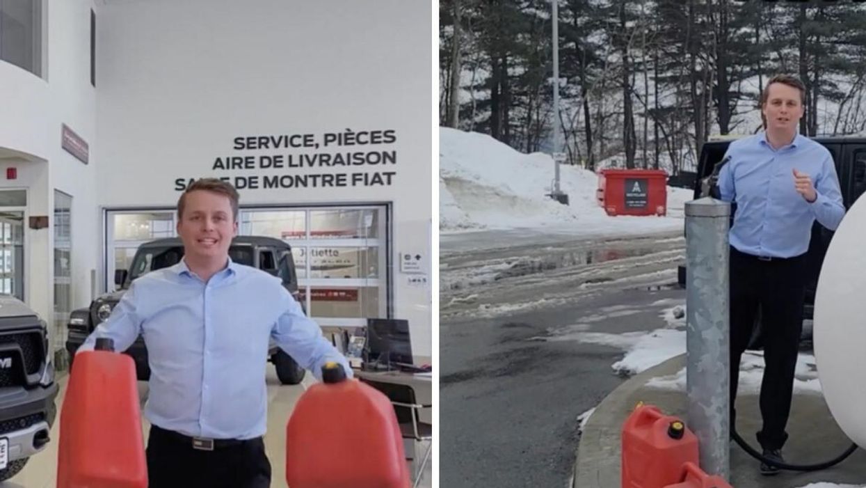 Un vendeur au concessionnaire Dodge de Joliette.