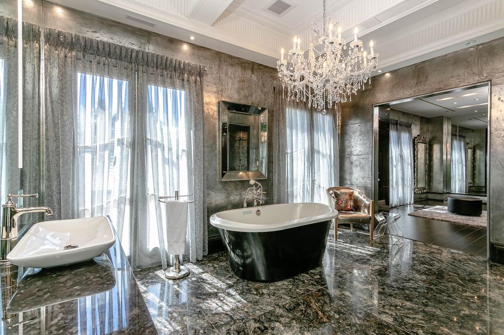 Unconscionably huge bathroom.