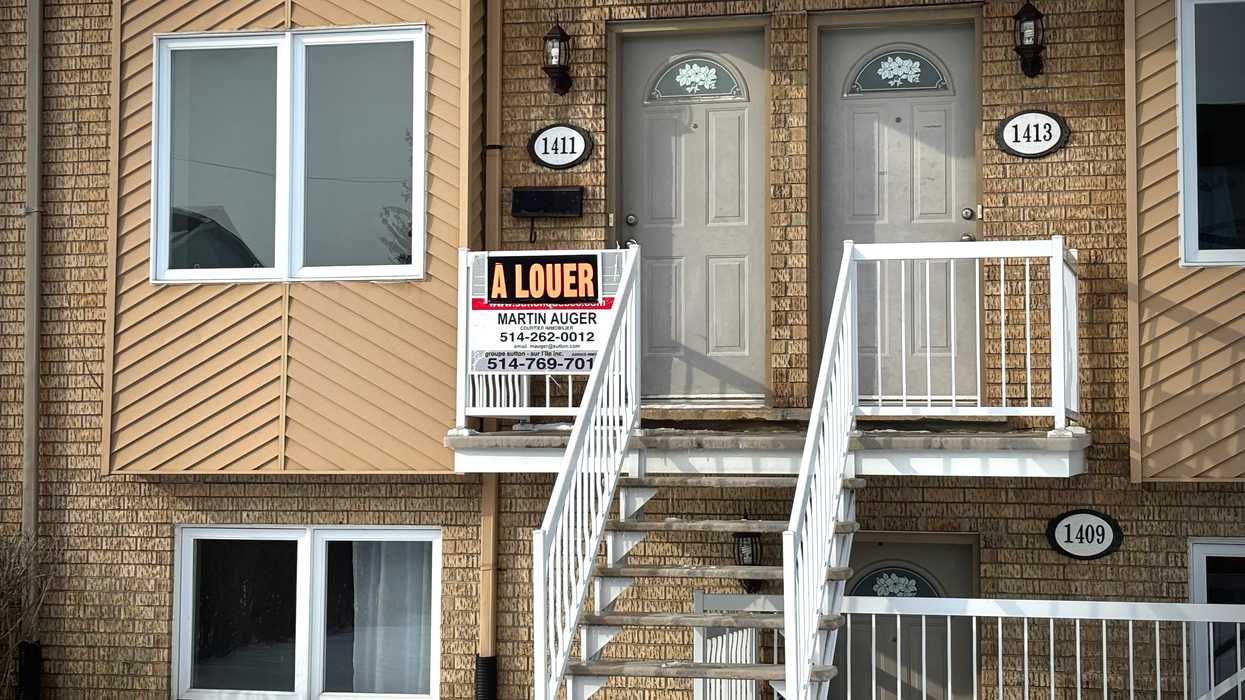 Une affiche «à louer».