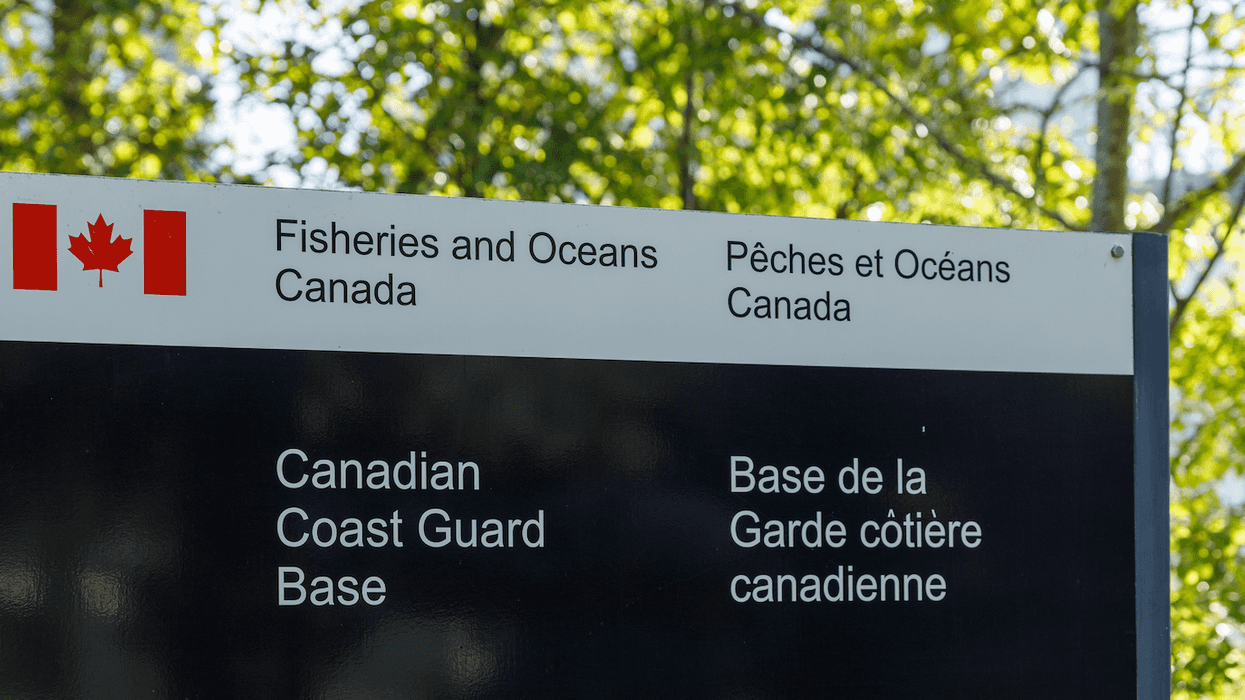 Une affiche de Pêche et Océans Canada.