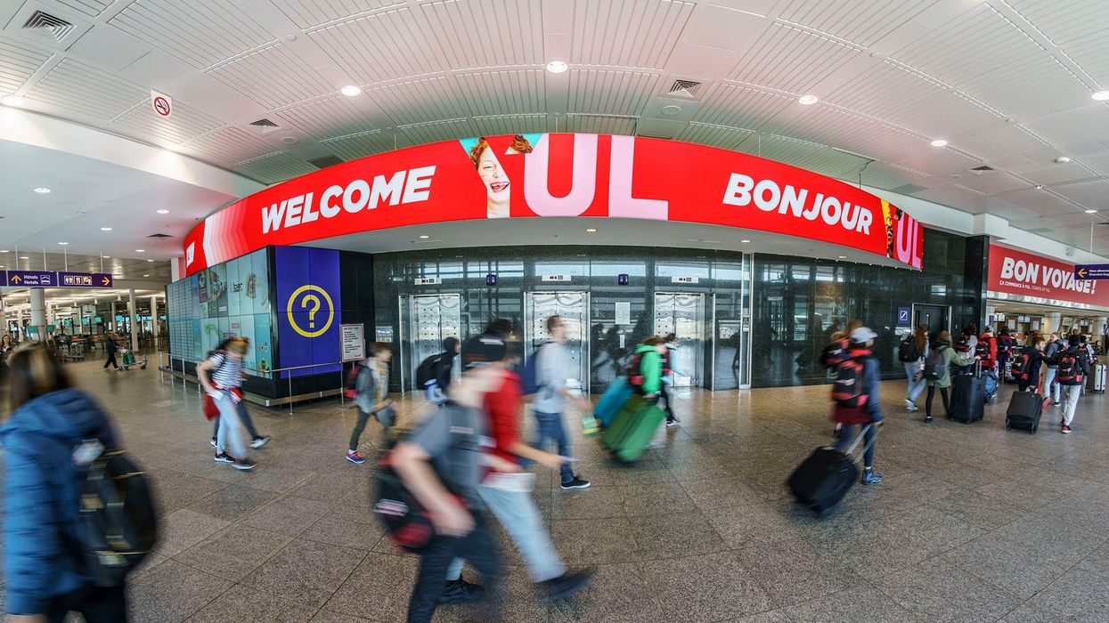 Une allée de l’aéroport Montréal-Trudeau.