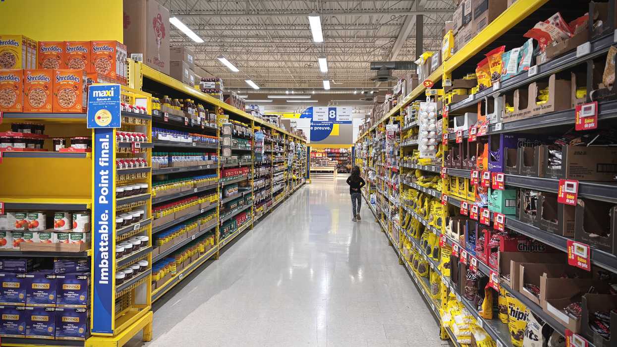 Une allée d’épicerie.