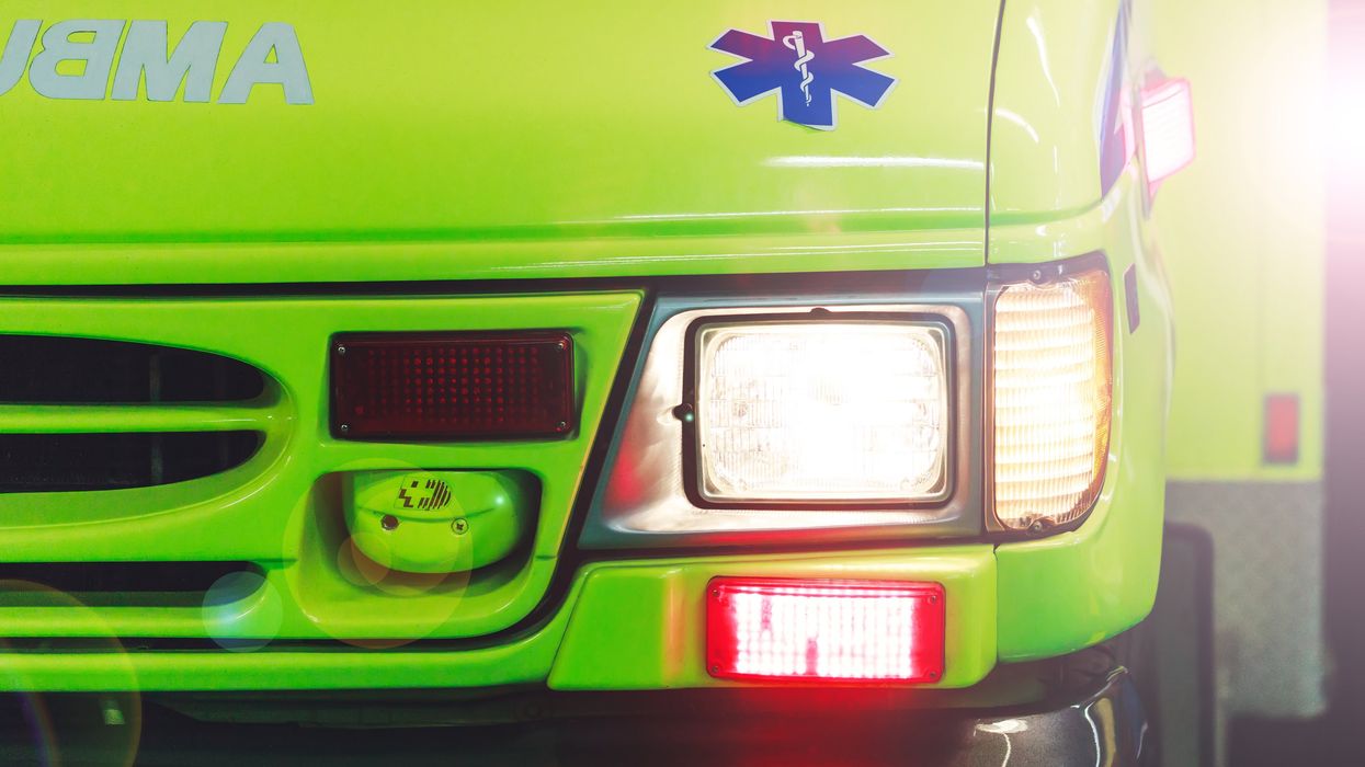 Une ambulance.