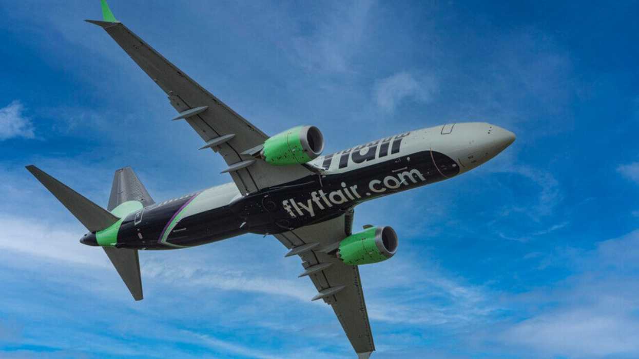 Une avion de la compagnie « low cost » Flair Airlines.