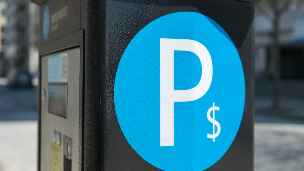 Une borne de stationnement à Montréal.