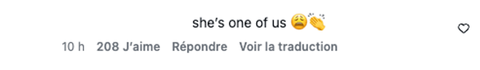 Une capture d'\u00e9cran sous la vid\u00e9o de la mairesse de Montr\u00e9al.