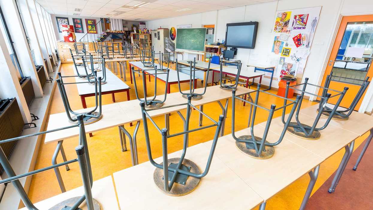 Une classe vide.