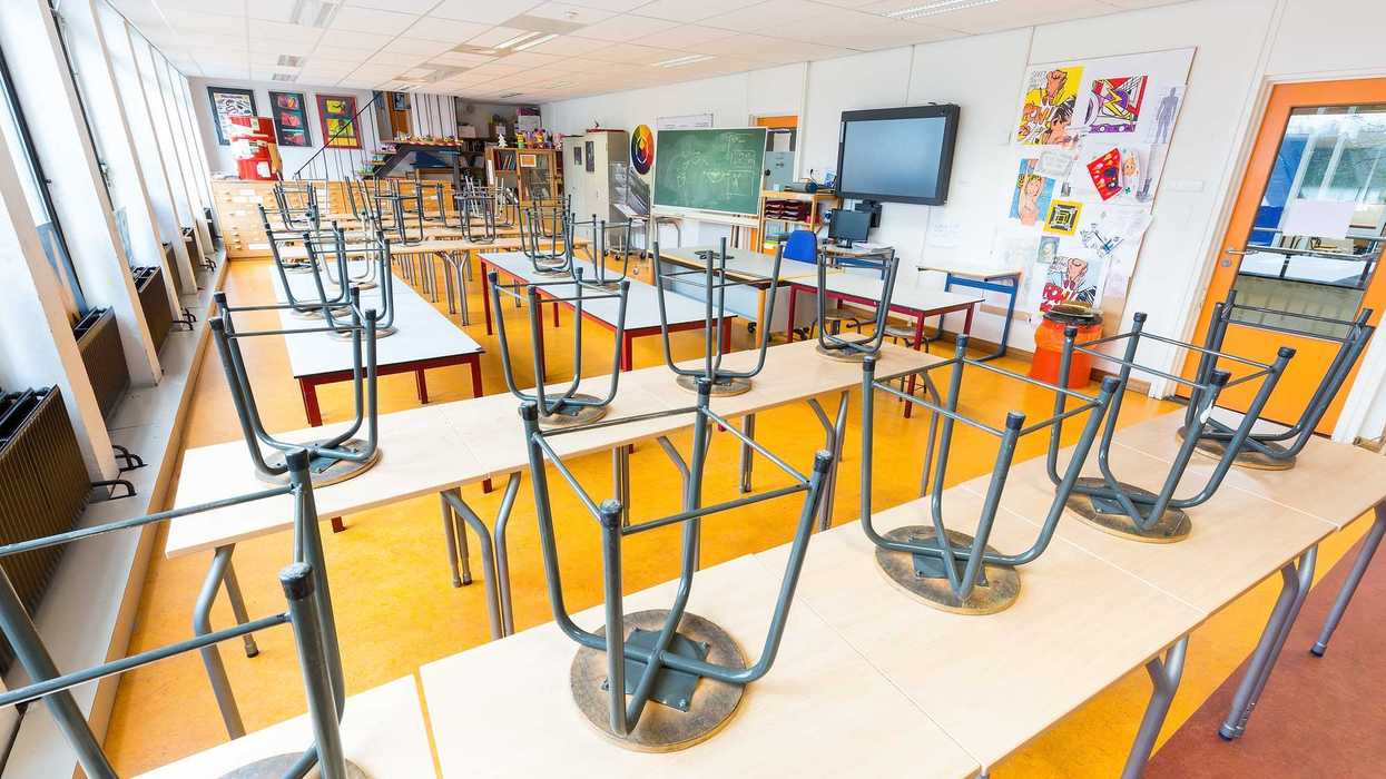 Une classe vide.
