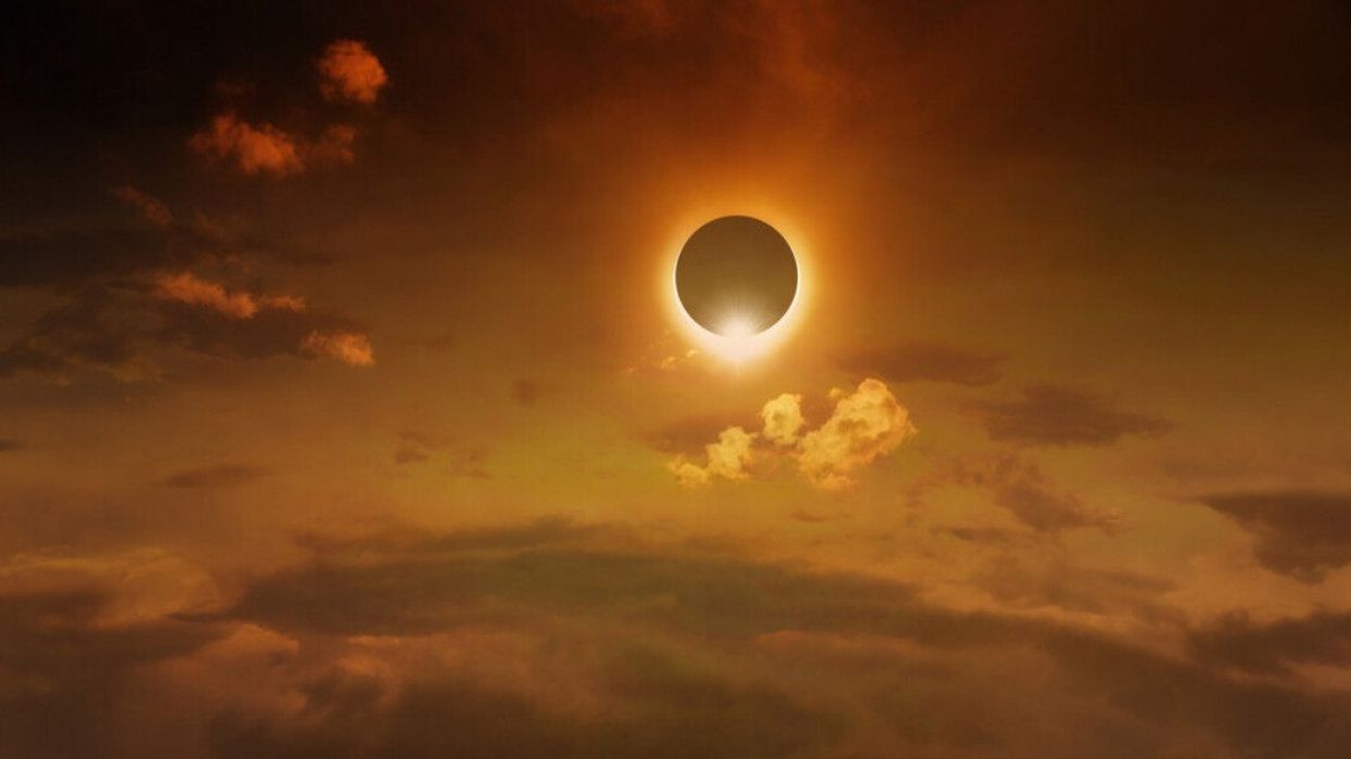 Une éclipse solaire totale.