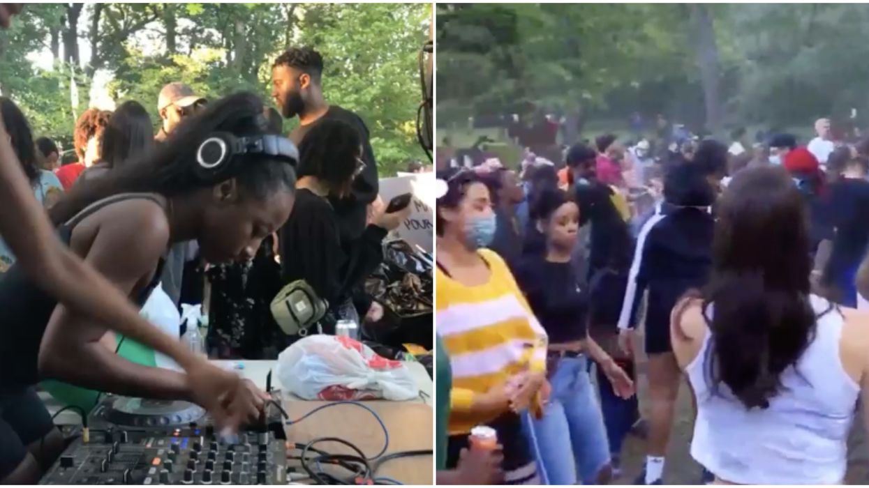 Une énorme fête cachée dans les bois s'est déroulée hier à Montréal pour le BLM (vidéos)