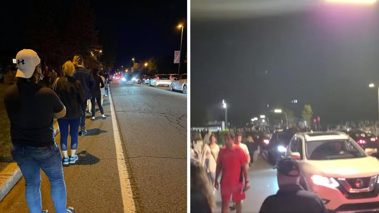 Une immense file d'attente pour voter aperçue à Blainville et les images font jaser