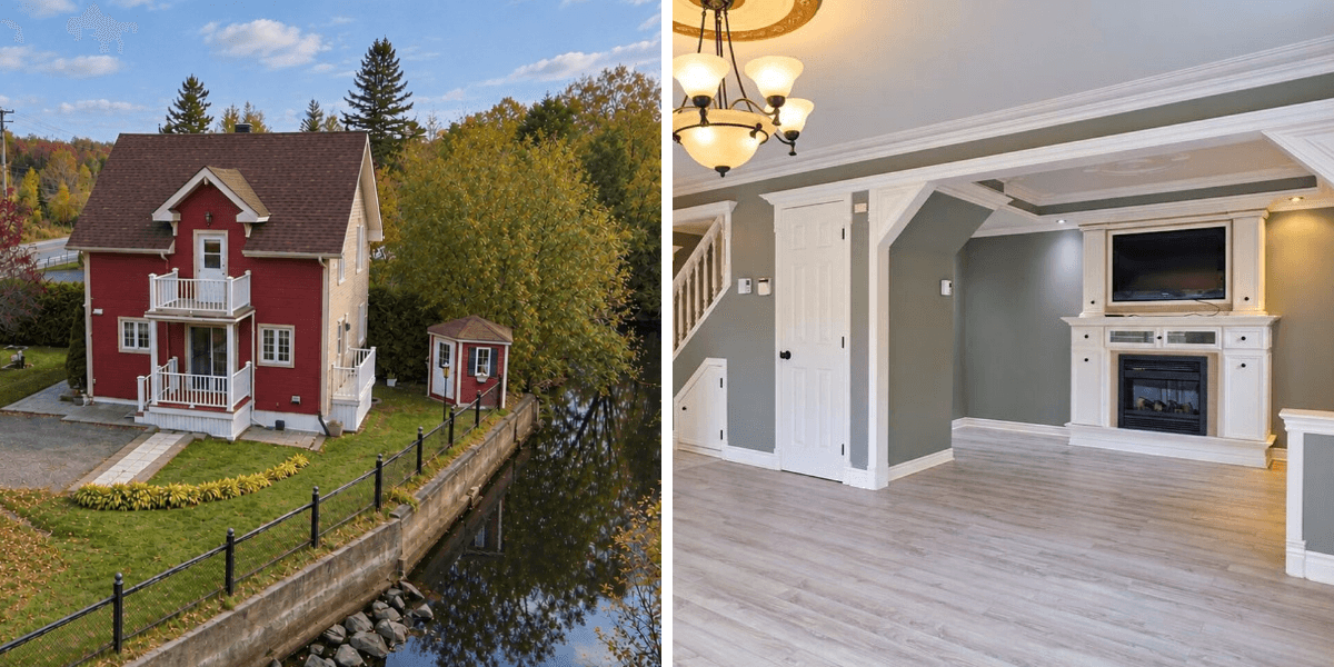 Cette maison à vendre pour 395 000$ à 1 h 15 de Montréal est digne d’un roman