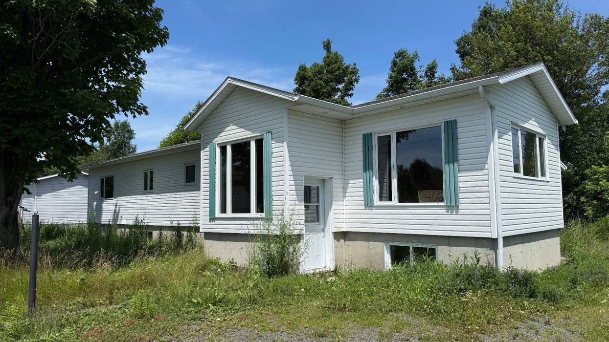 Une maison mobile.