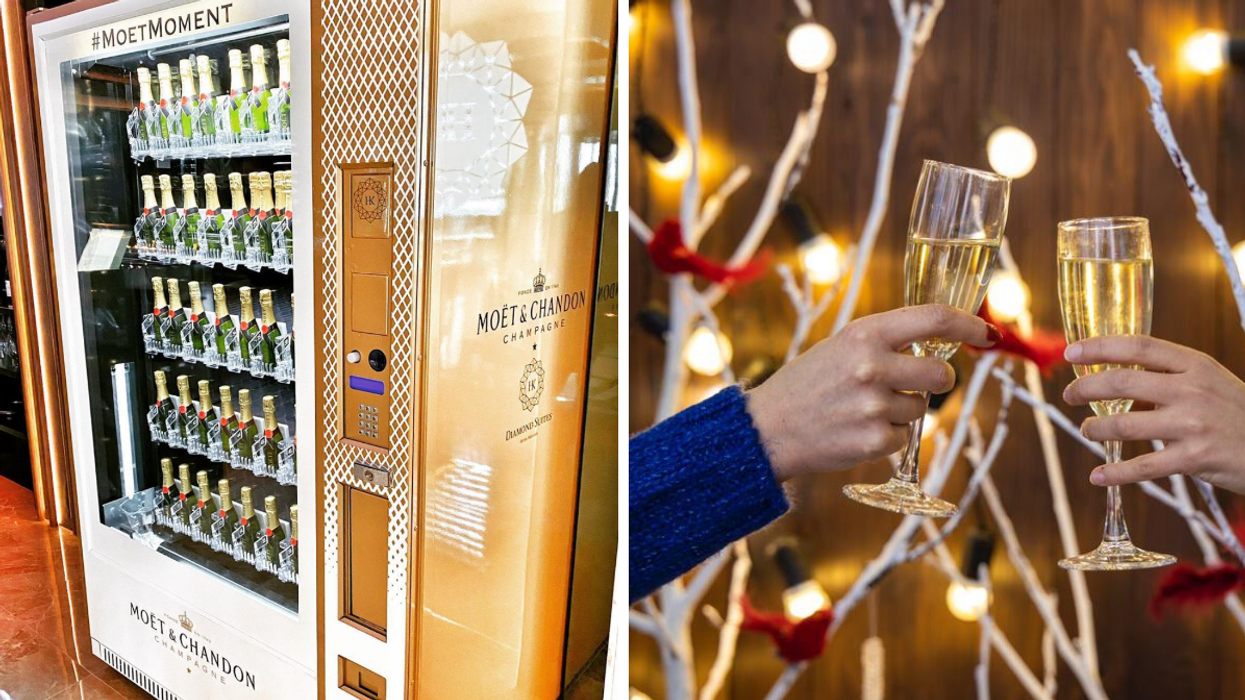 Une nouvelle machine distributrice de champagne débarque à Montréal