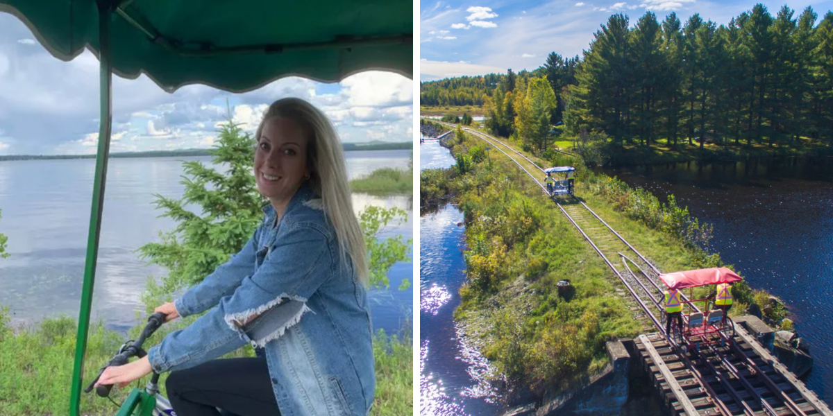 Ces velos sur rails au Quebec sont a mettre sur ta bucket list de l ete Narcity