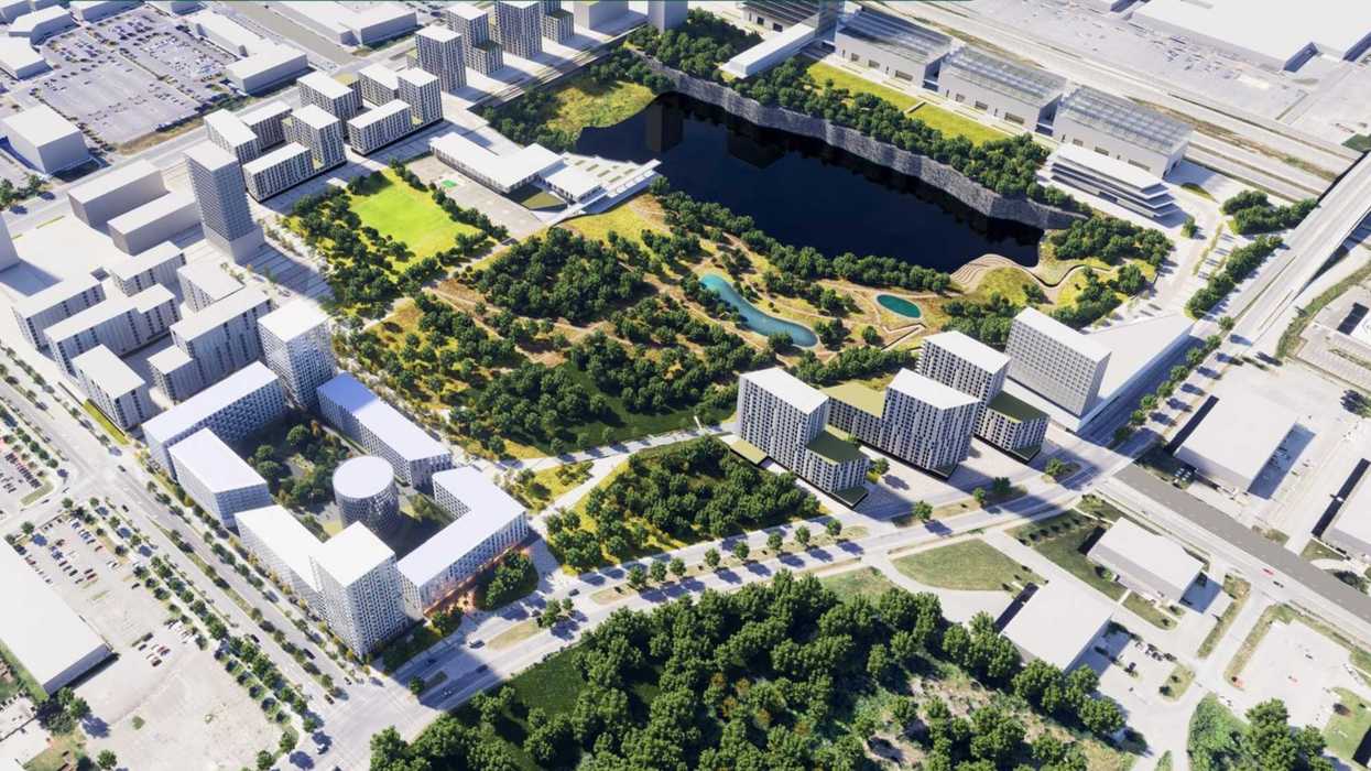 Une photo du futur écoquartier de Laval.