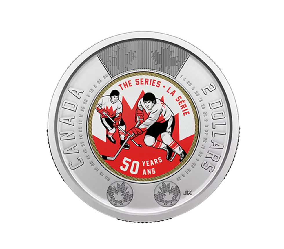 Une pi\u00e8ce de deux dollars de la S\u00e9rie du si\u00e8cle.