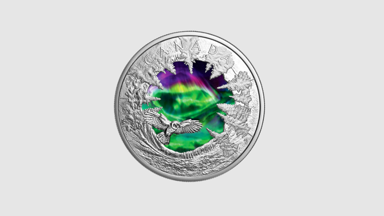 Une pièce de monnaie.