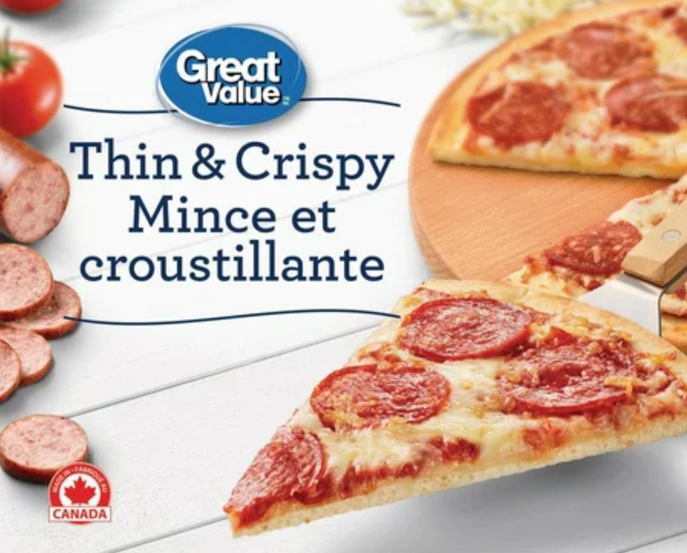 Une pizza congel\u00e9.