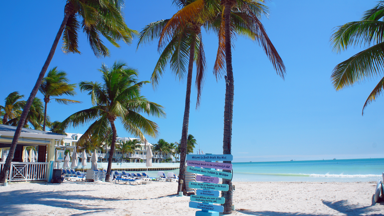 Une plage à Key West.