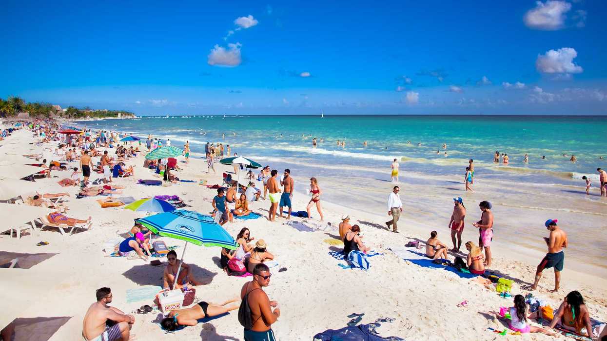 Une plage au Mexique.