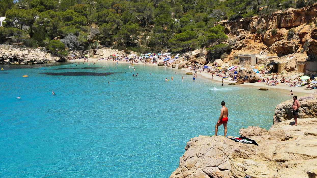 Une plage d'Espagne.