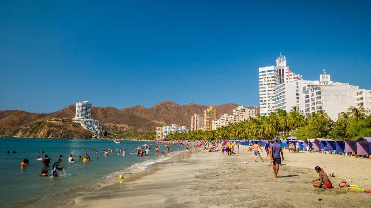 Une plage de la Colombie.