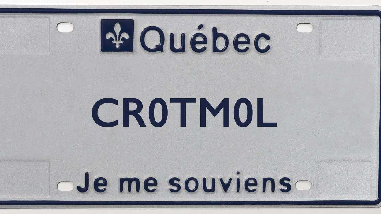 Une plaque d’immatriculation personnalisée