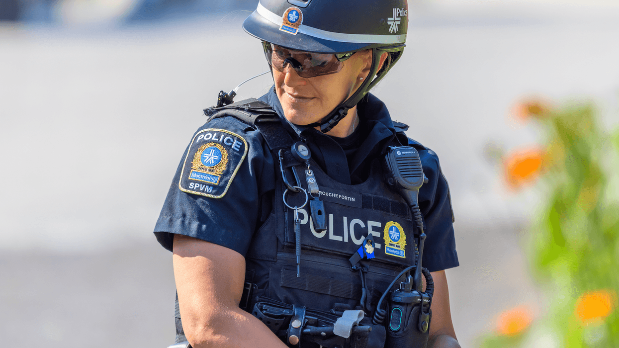 Une policière du Service de police de la Ville de Montréal (SPVM).