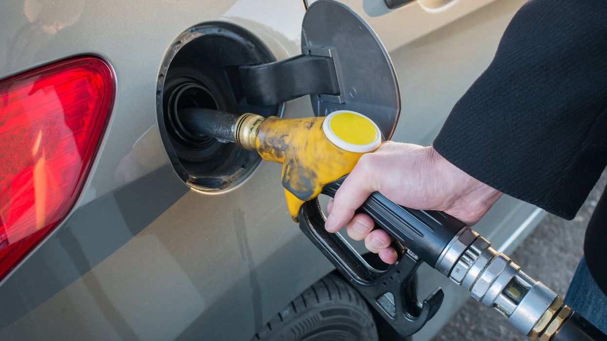 Une pompe à essence.