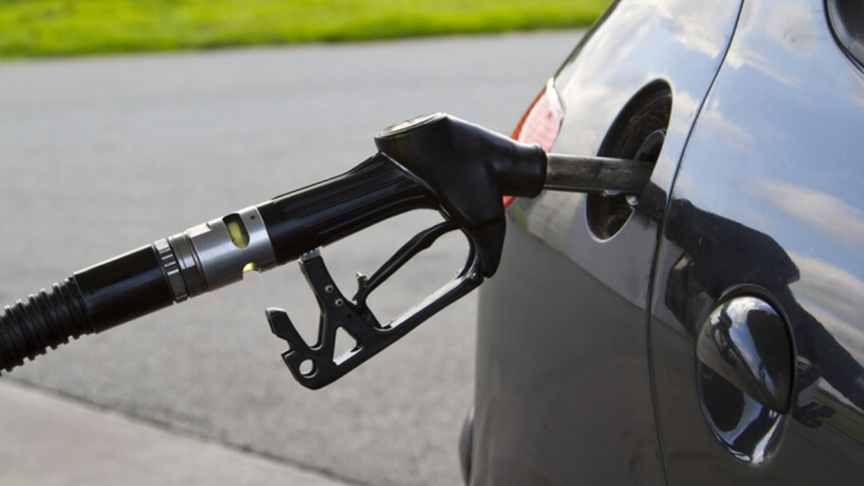 Une pompe à essence.