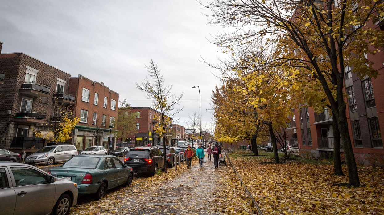 Une rue de Montréal.