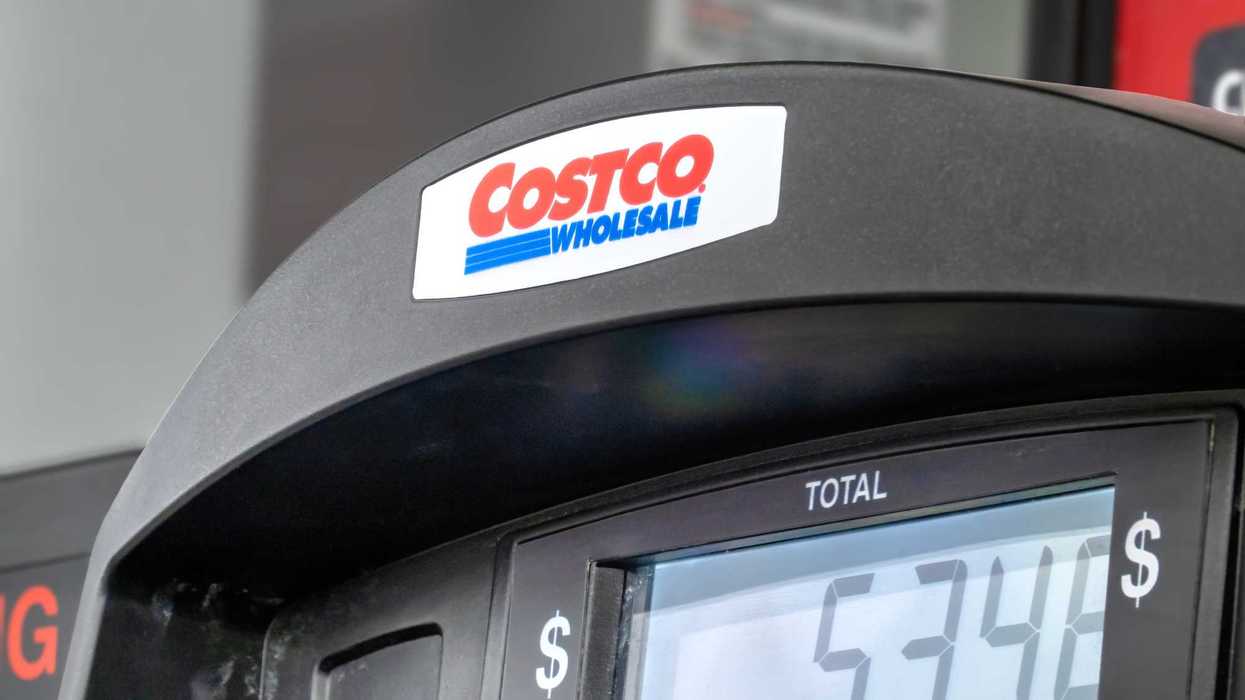 Une station d'essence du Costco.