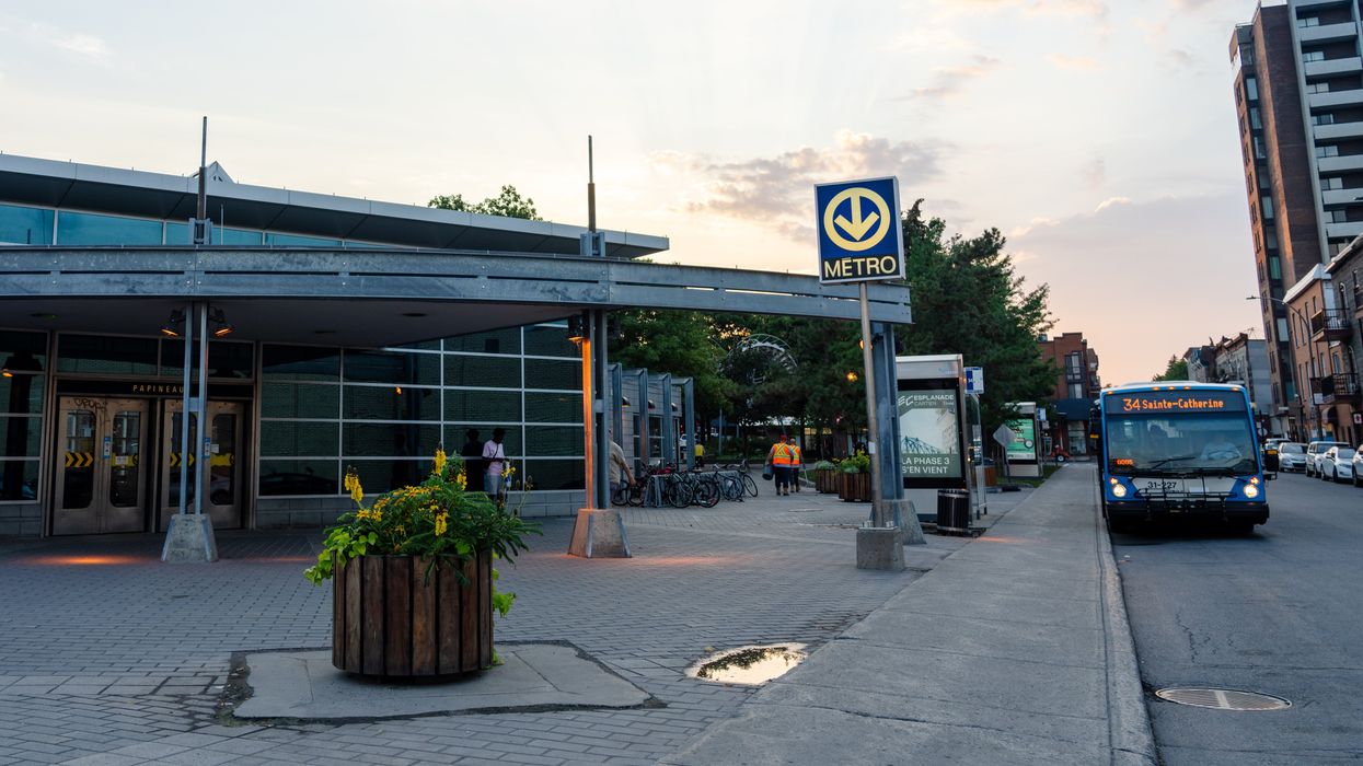 Une station de métro à Montréal.