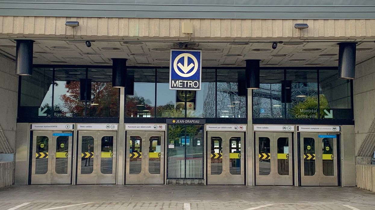 Une station de métro.