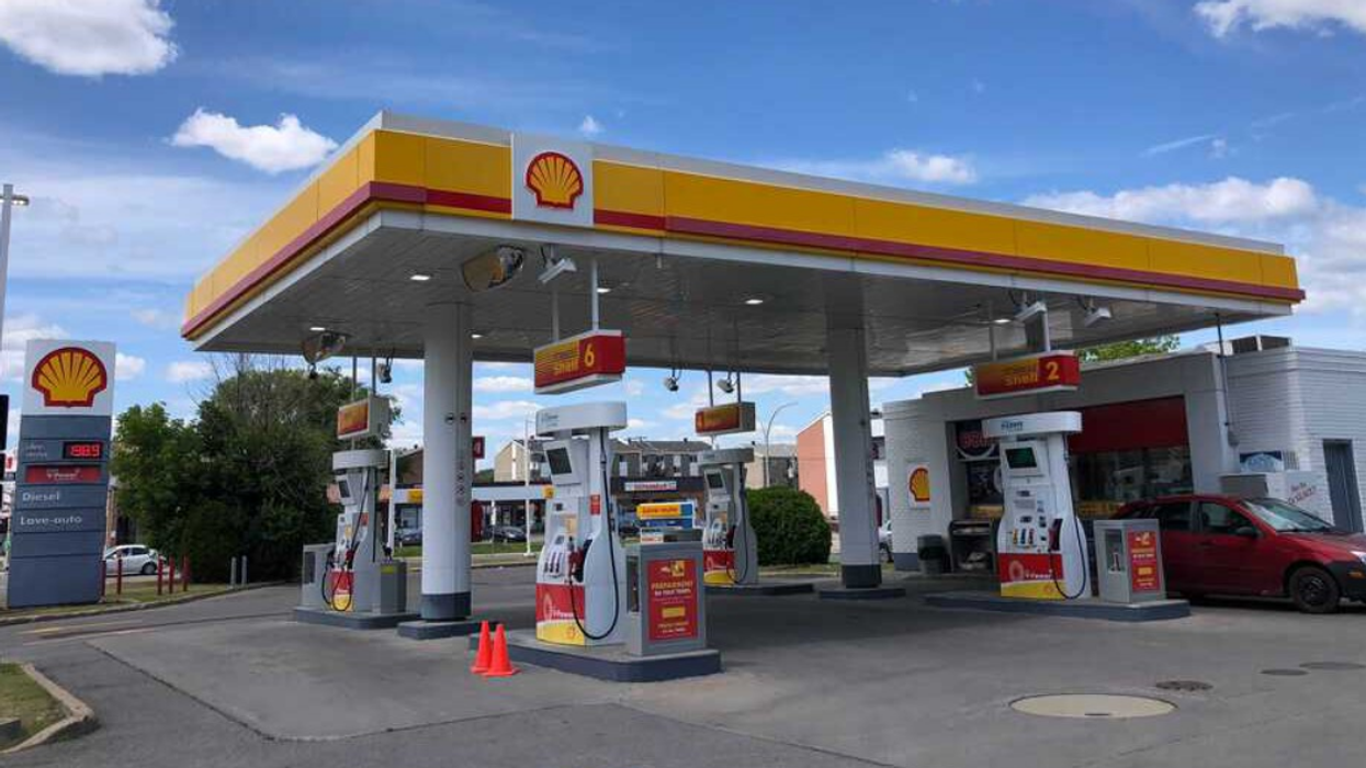 Une station essence.