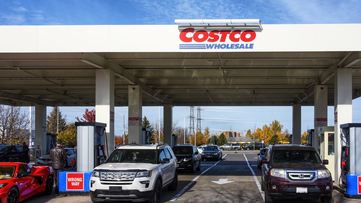 Une station-service Costco.