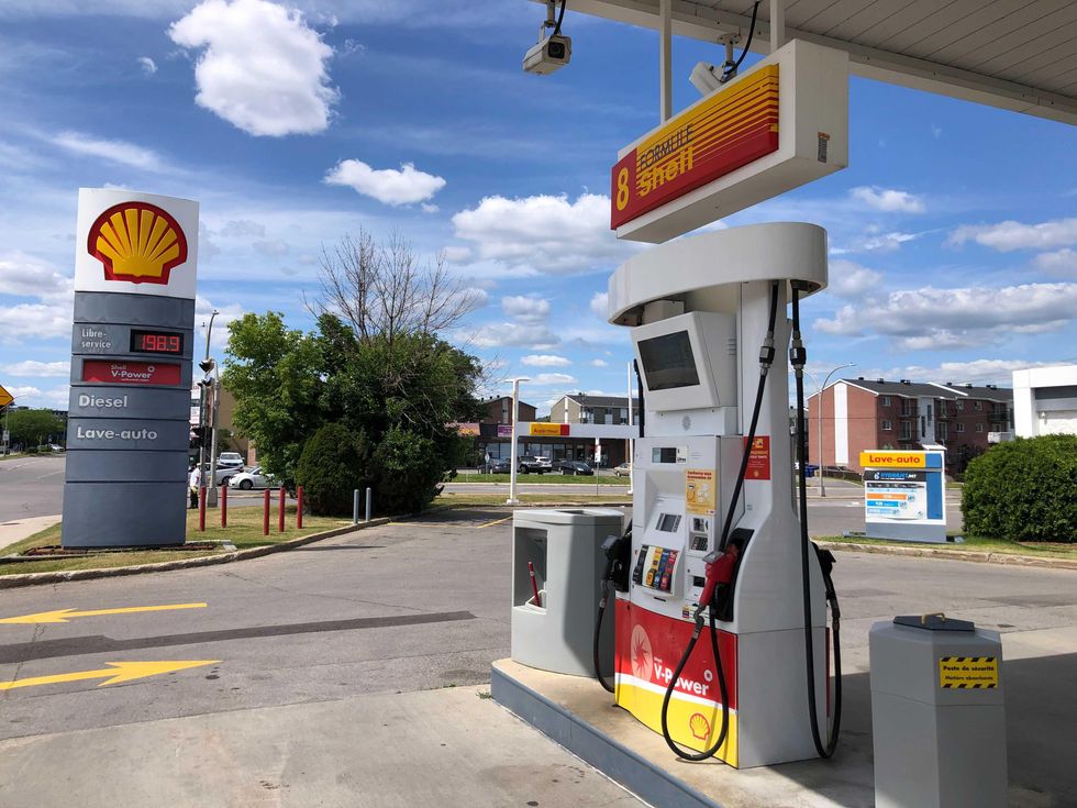 Une station-service.\u200b