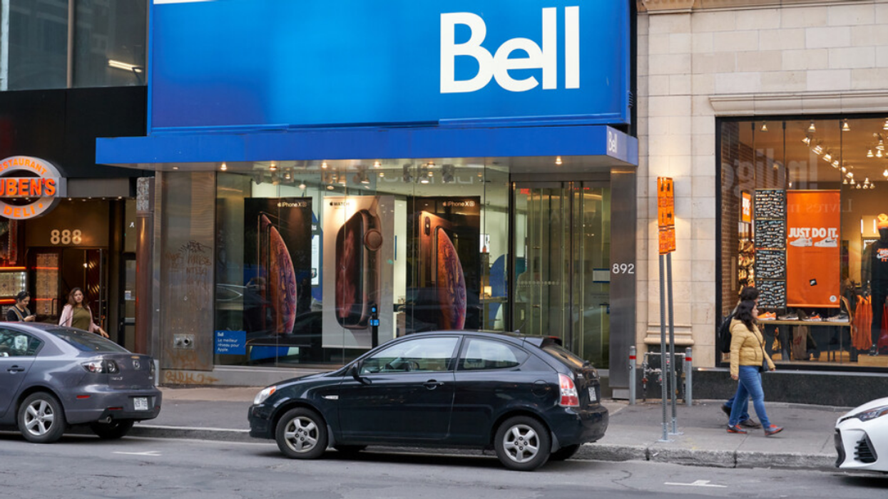 Une succursale Bell à Montréal.