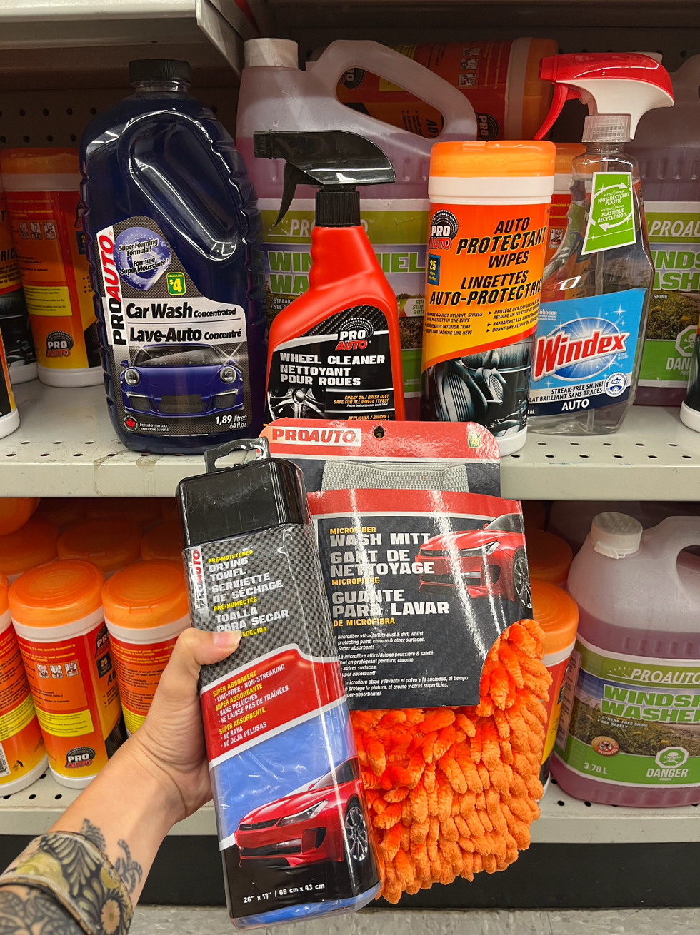 Une trousse pour la voiture.