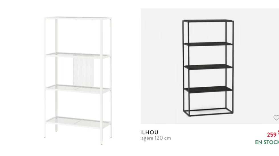 Une \u00e9tag\u00e8re \u00e0 4 \u00e9tages.