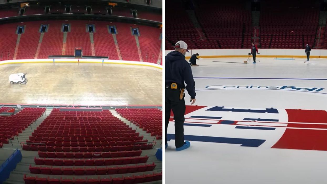 Une vidéo montre comment la glace est installée au Centre Bell et c'est ultra satisfaisant