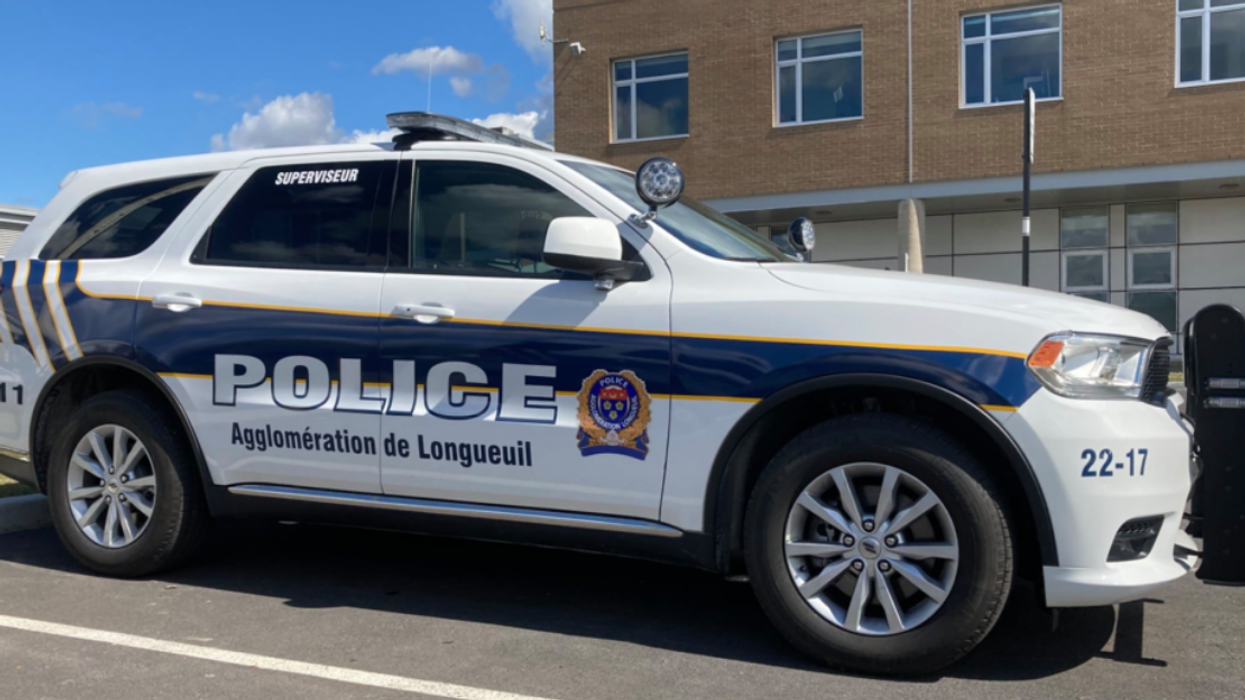 Une voiture de police de l'agglomération de Longueuil.