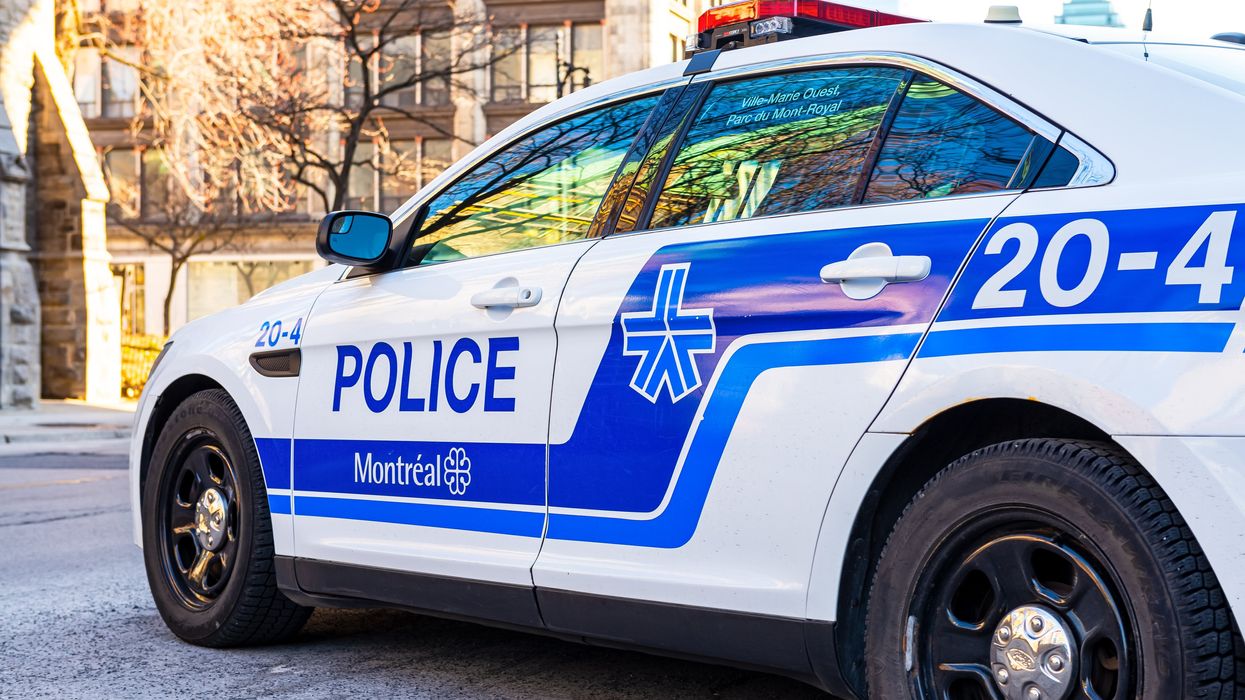 Une voiture de police de la ville de Montréal.