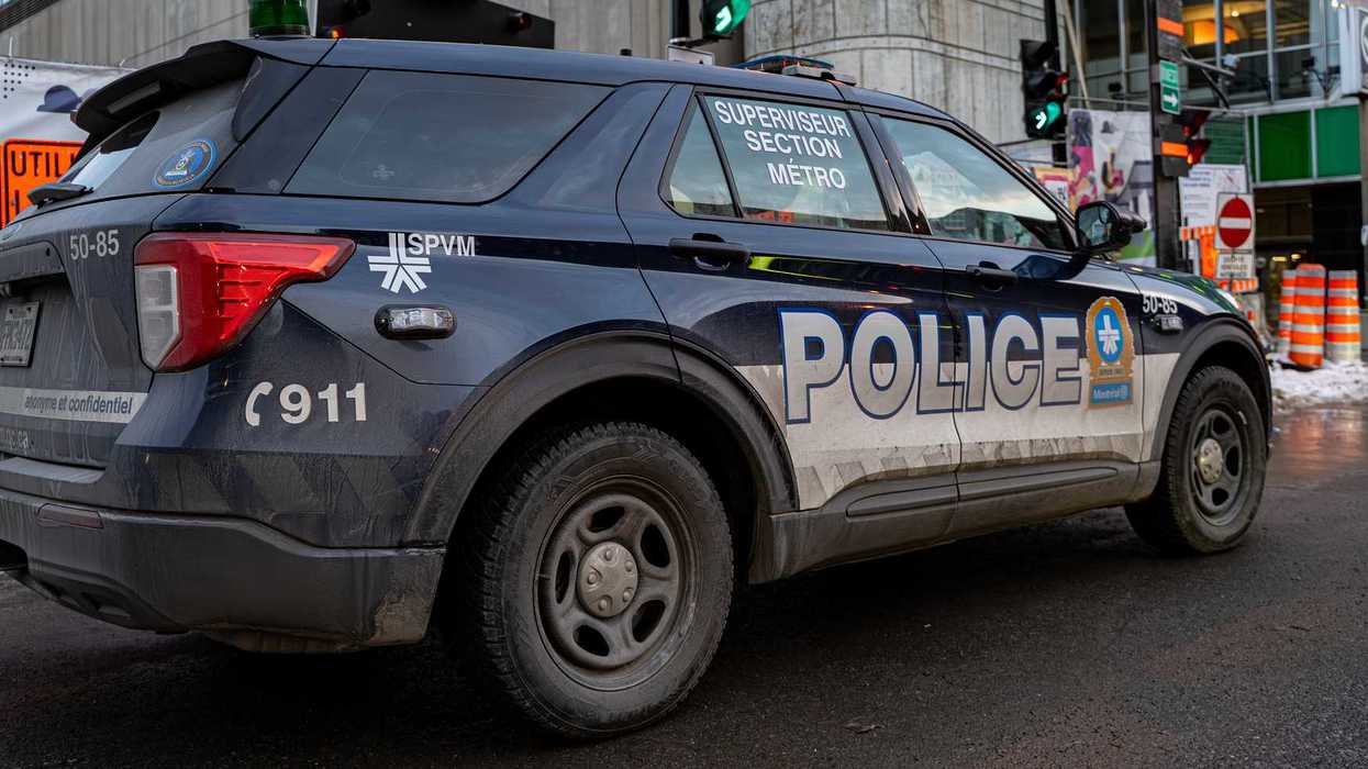 Une voiture de police de Montréal (SPVM).