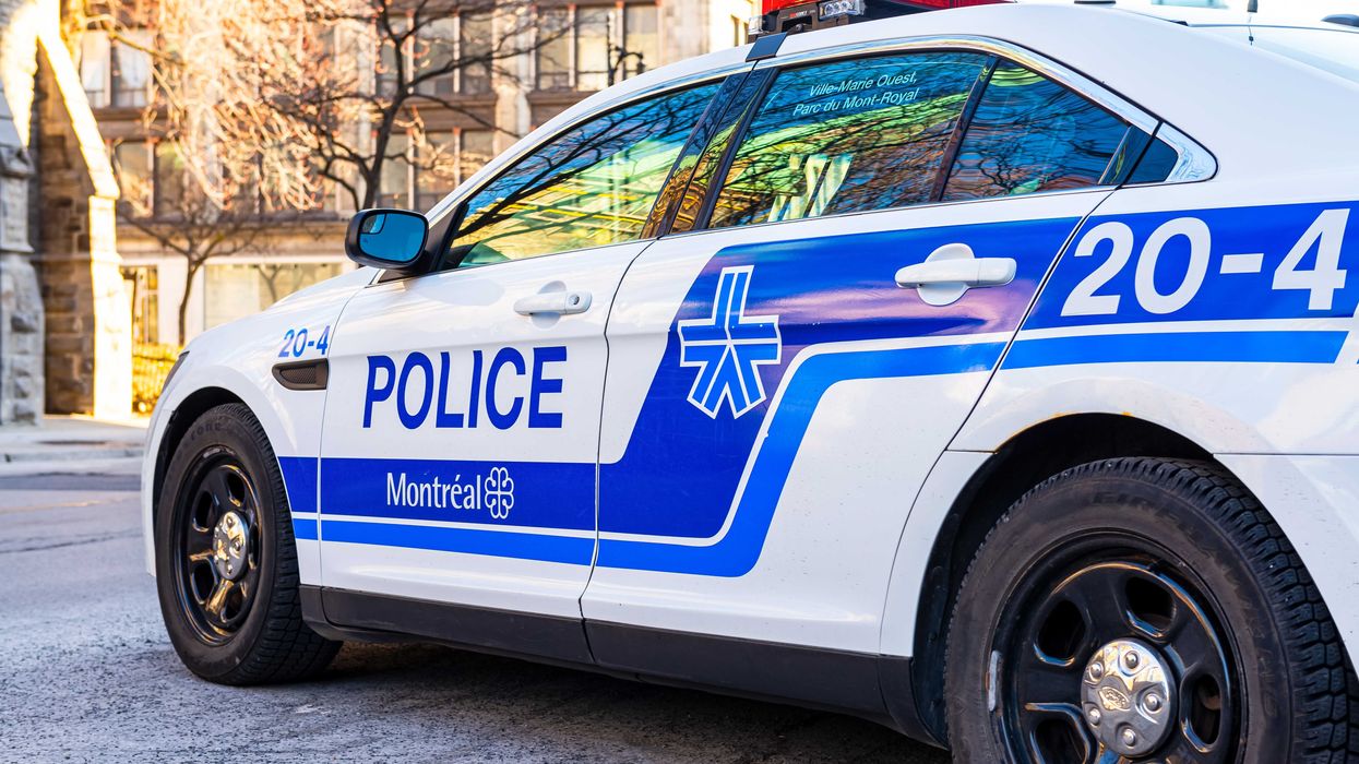 Une voiture de police de Montréal.